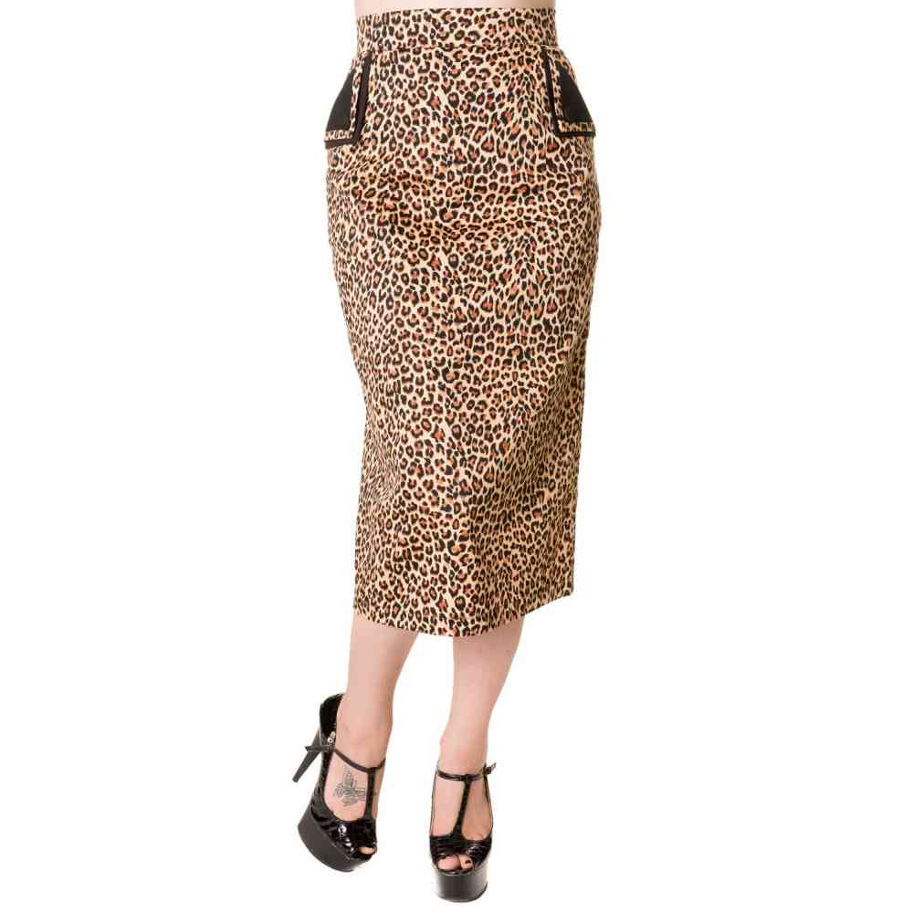 Dancing Days - Pencil Skirt - Brown